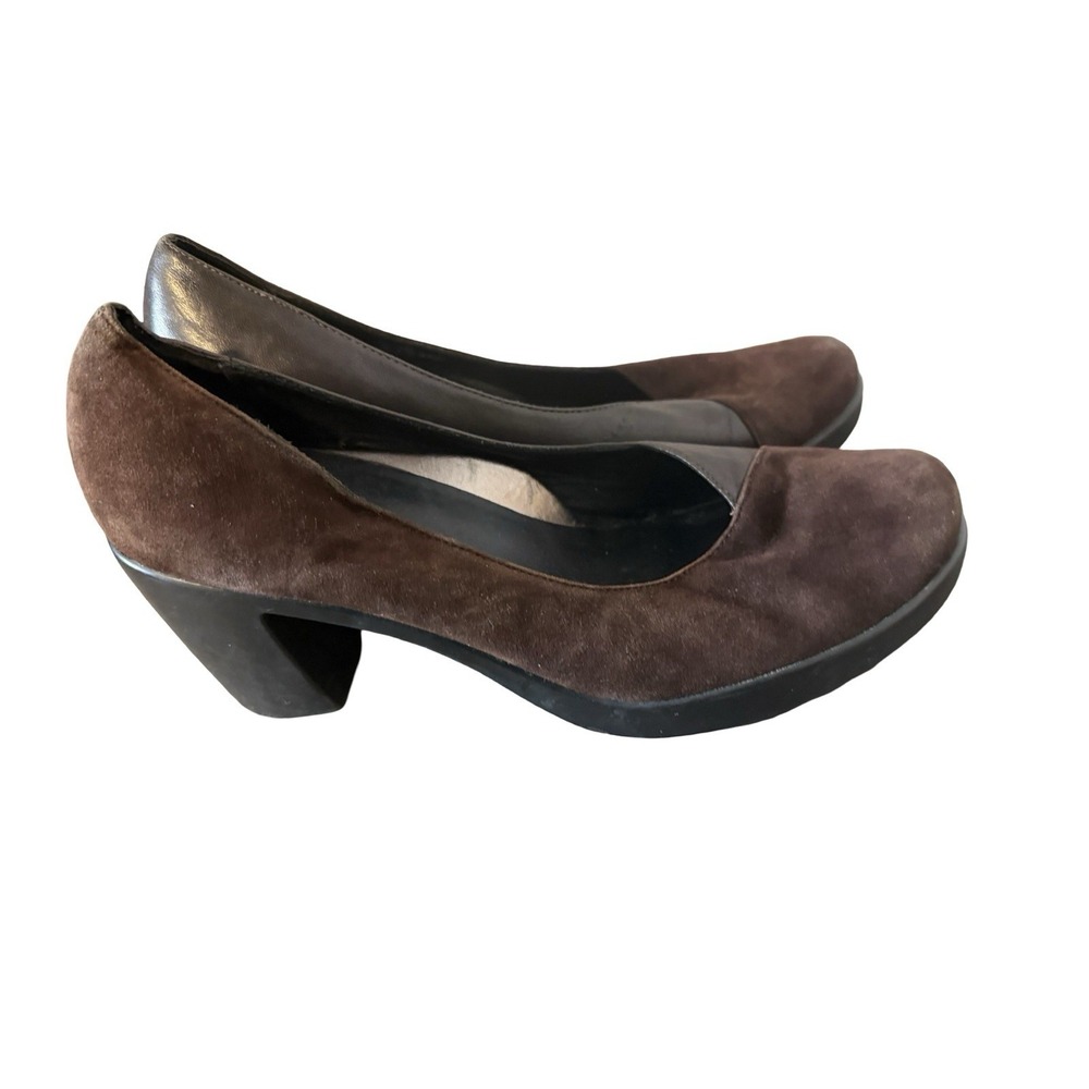 Dansko Tuttie Pumps Size Eur 40  USA 9 Brown Suede Leather Heel‎ Shoes
